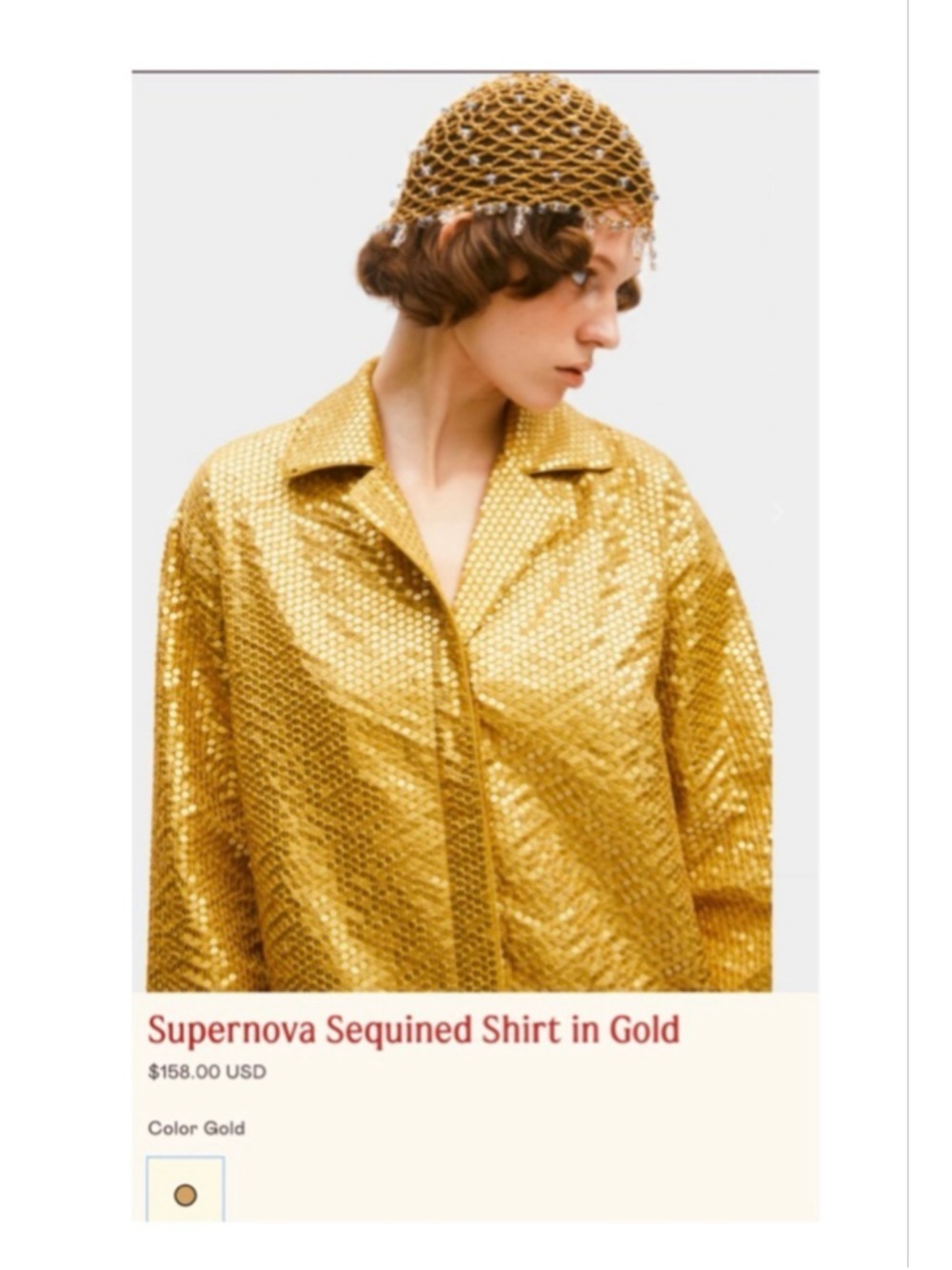 Women's Sleeper Gold SuperNova Sequin Set L/XL - Picture 13 of 15